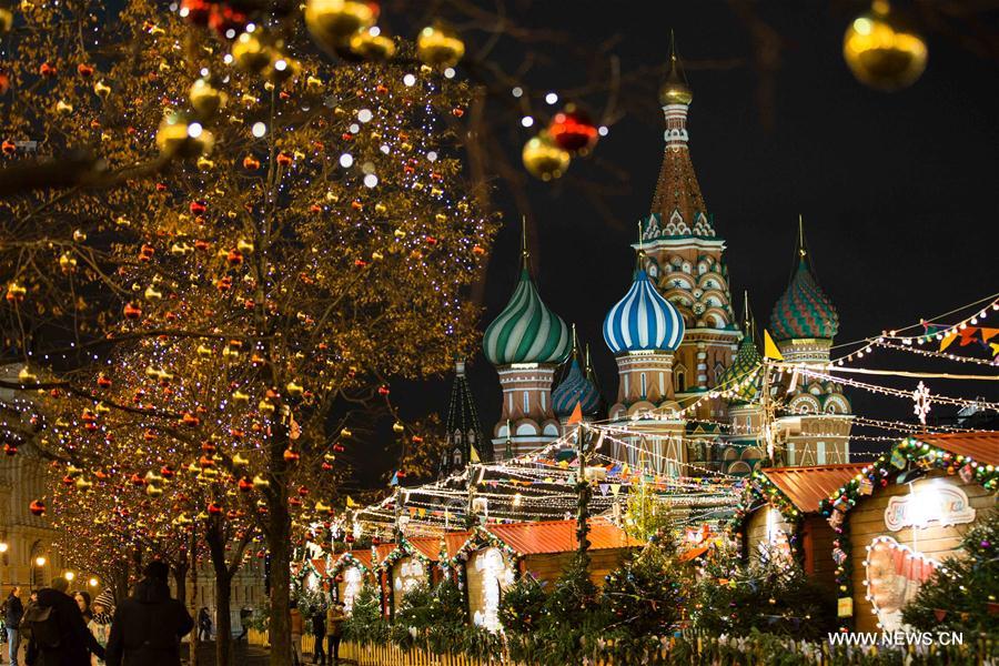 RUSSIA-MOSCOW-NEW YEAR-DECORATIONS