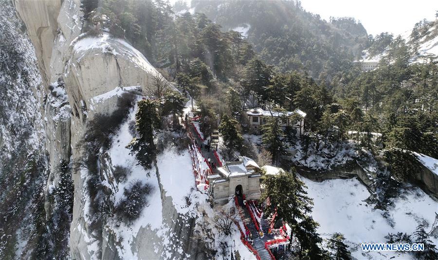 CHINA-SHAANXI-HUASHAN MOUNTAIN-SNOW SCENERY(CN)