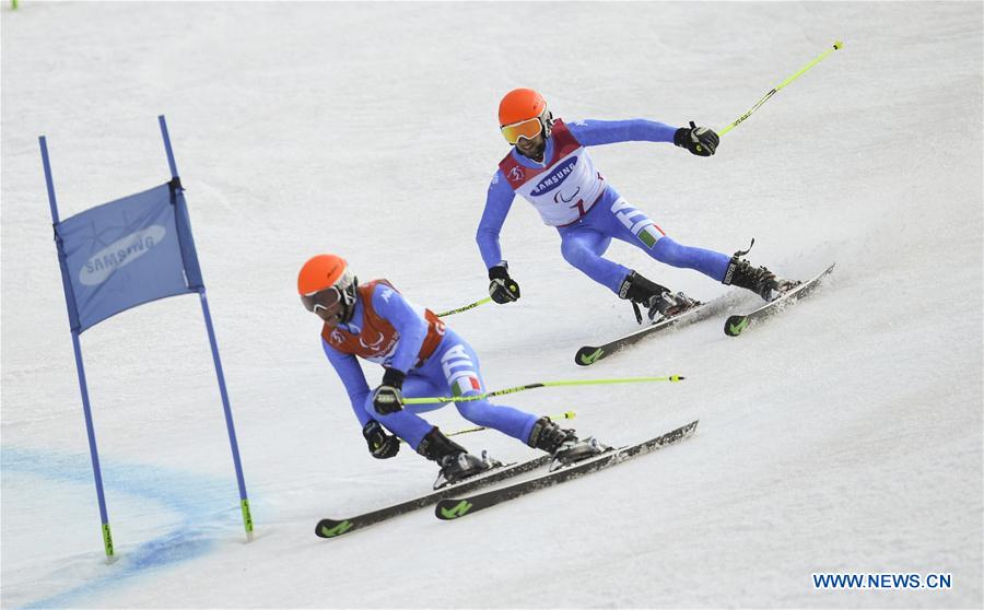 (SP)OLY-PARALYMPIC-SOUTH KOREA-PYEONGCHANG-ALPINE SKIING-MEN'S SLALOM VISUALLY IMPAIRED