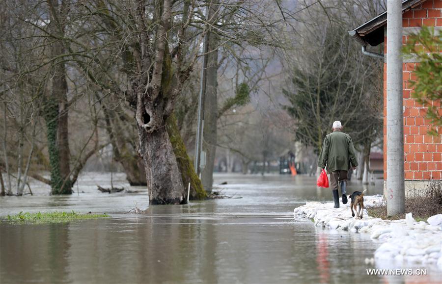 CROATIA-HRVATSKA KOSTAJNICA-FLOOD-LANDSLIDE