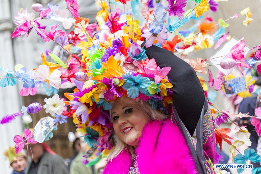 U.S.-NEW YORK-EASTER-BONNET-PARADE