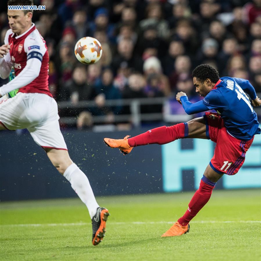 (SP)RUSSIA-MOSCOW-SOCCER-UEFA EUROPA LEAGUE-QUARTERFINAL-CSKA VS ARSENAL