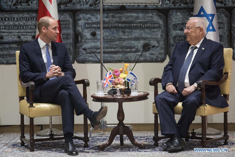 MIDEAST-JERUSALEM-PRESIDENT-BRITAIN-PRINCE WILLIAM-MEETING