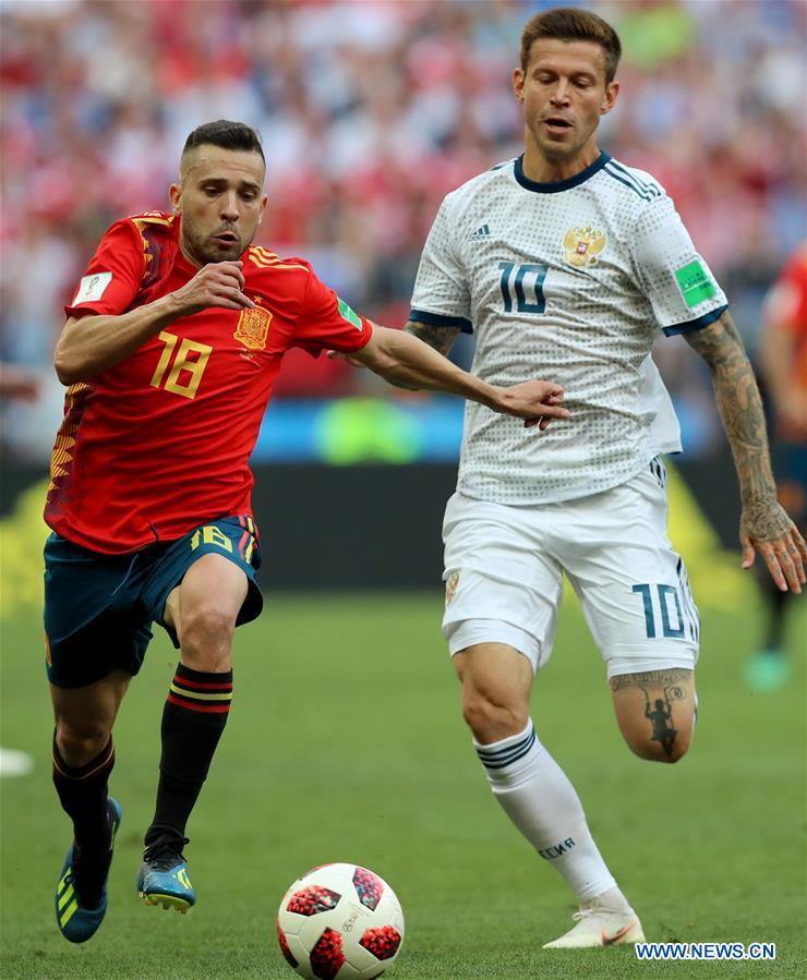 (SP)RUSSIA-MOSCOW-2018 WORLD CUP-ROUND OF 16-SPAIN VS RUSSIA