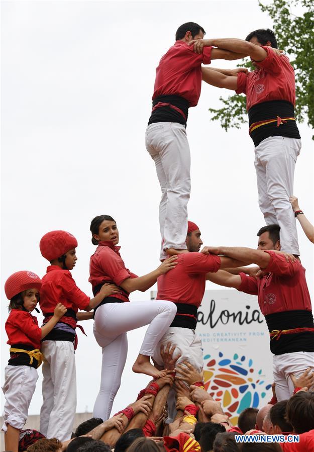 U.S.-WASHINGTON D.C.-FOLKLIFE FESTIVAL-HUMAN TOWERS