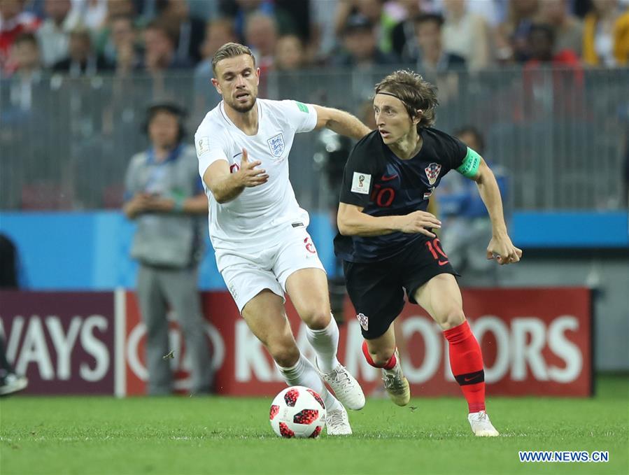 (SP)RUSSIA-MOSCOW-2018 WORLD CUP-SEMIFINAL-ENGLAND VS CROATIA