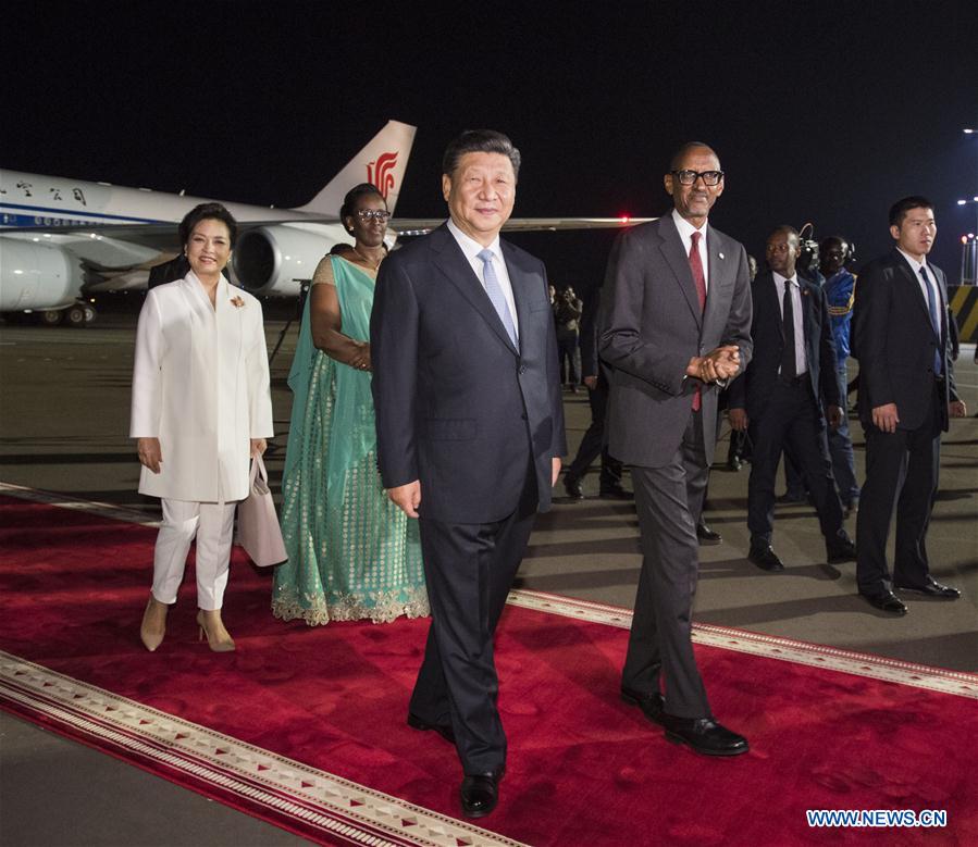 RWANDA-CHINA-XI JINPING-ARRIVAL