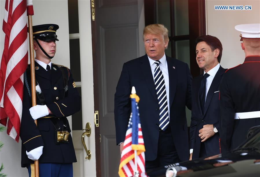 U.S.-WASHINGTON D.C.-TRUMP-ITALY-PM-MEETING