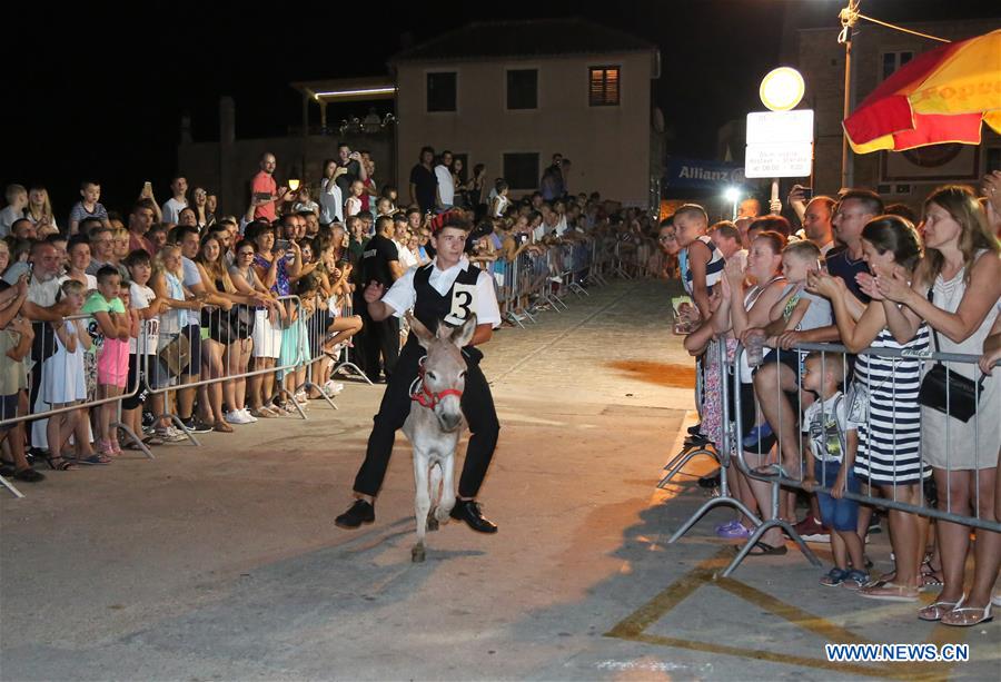 CROATIA-TRIBUNJ-TRADITIONAL DONKEY RACE