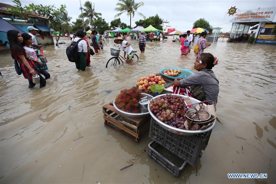 MYANMAR-YANGON-HIGH TIDE-FLOOD