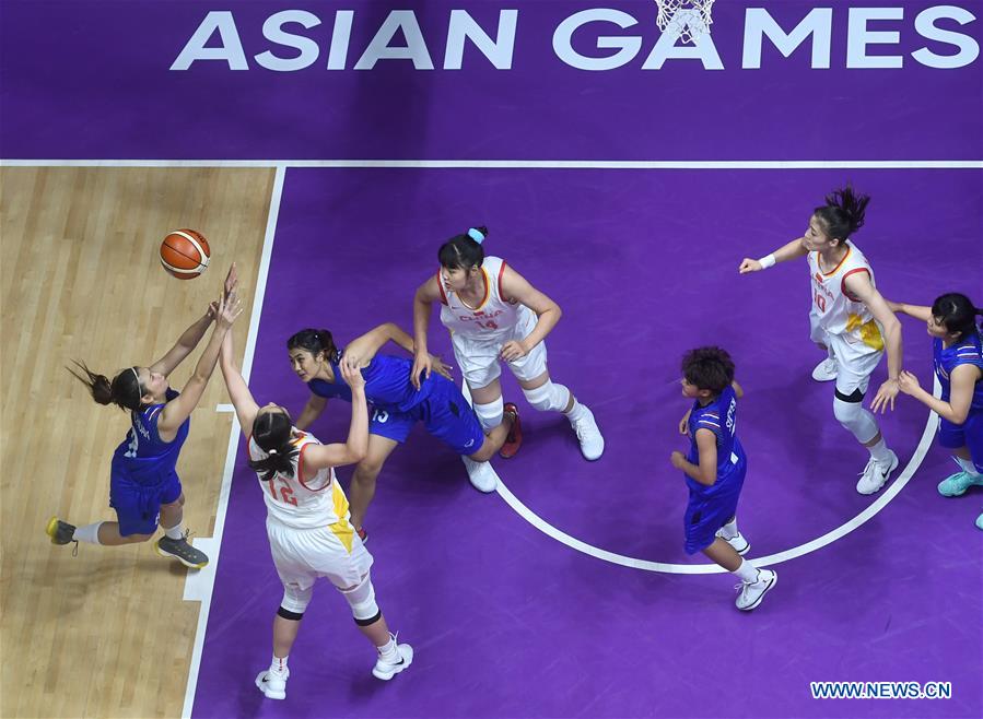 (SP)INDONESIA-JAKARTA-ASIAN GAMES-BASKETBALL-CHINA VS THAILAND