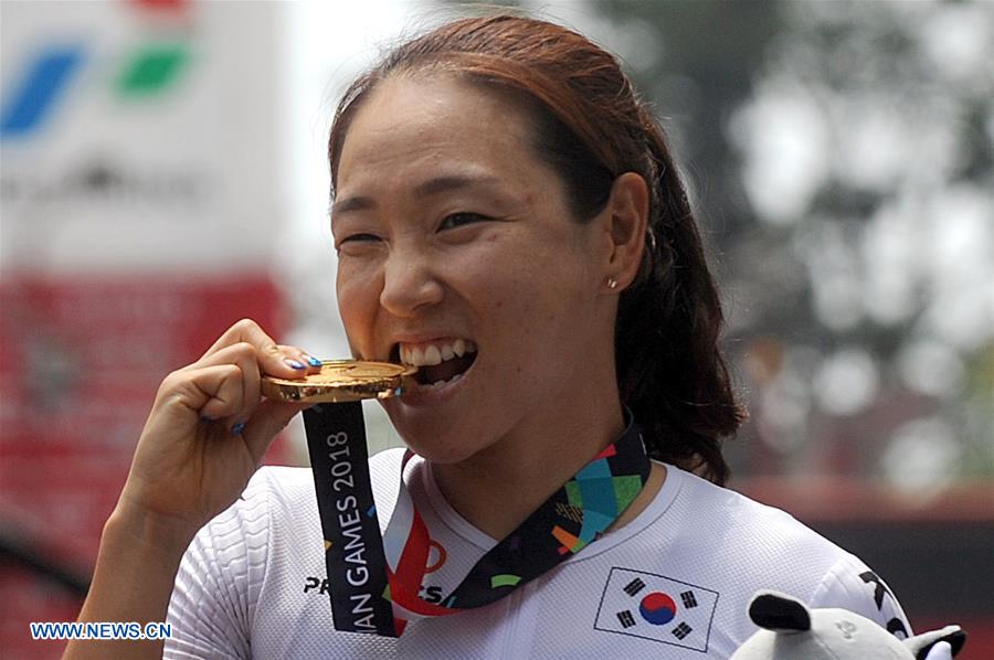 (SP)INDONESIA-SUBANG-ASIAN GAMES-CYCLING ROAD-WOMEN'S 20KM INDIVIDUAL TIME TRIAL