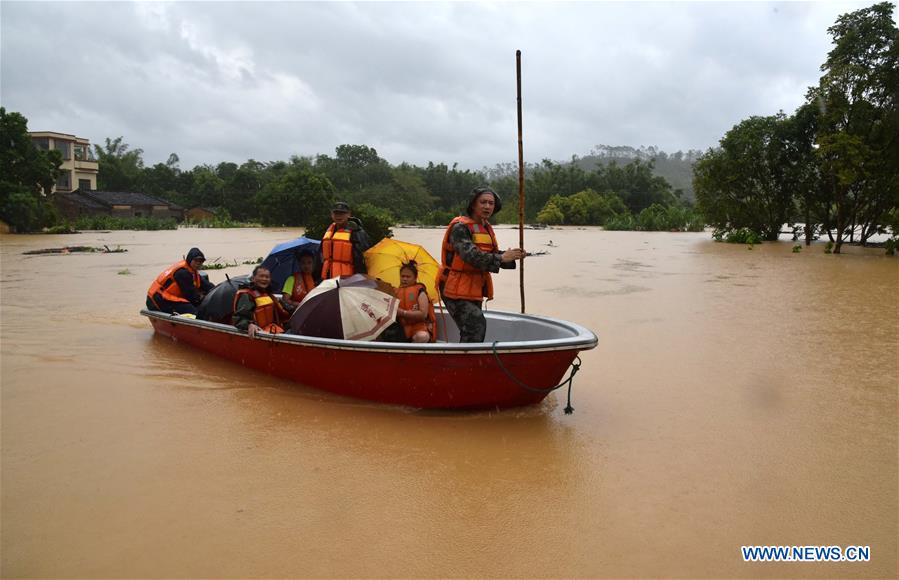 CHINA-GUANGDONG-YANGCHUN-TYPHOON MANGKHUT-FLOOD (CN)