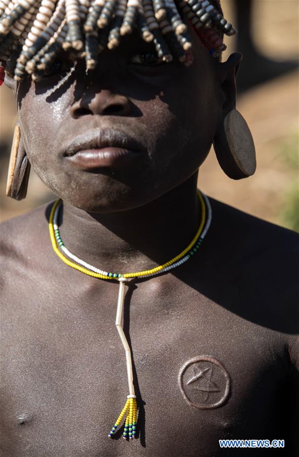 ETHIOPIA-SOUTHERN REGIONAL STATE-PRIMITIVE TRIBE-MURSI