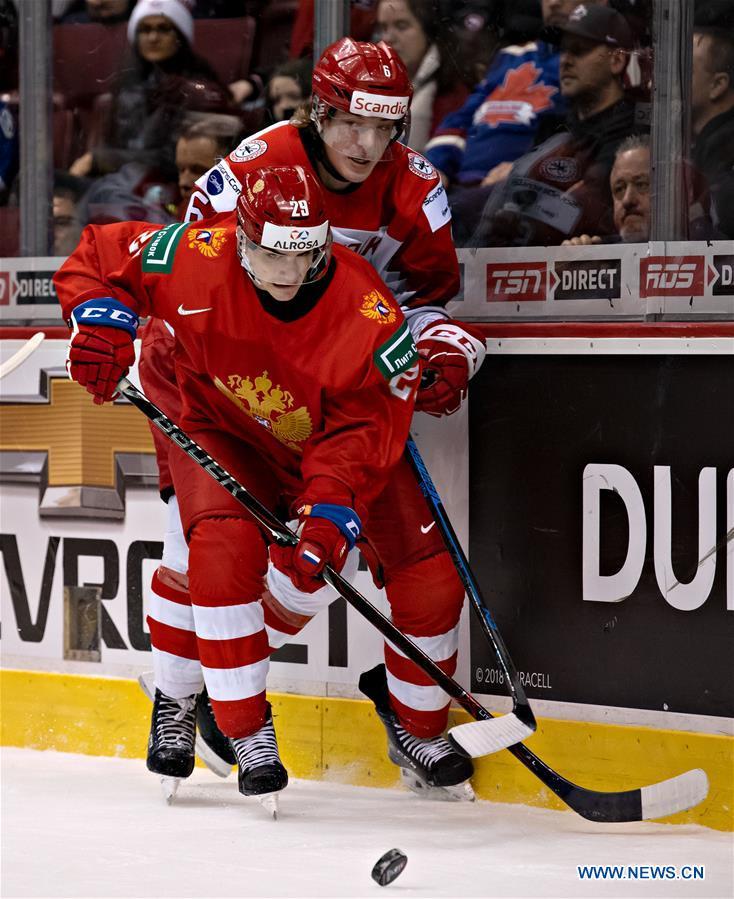 (SP)CANADA-VANCOUVER-INTERNATIONAL-ICE HOCKEY-RUSSIA VS DENMARK 