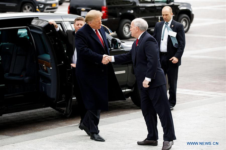 U.S.-WASHINGTON D.C.-TRUMP-SENATE REPUBLICAN POLICY LUNCH