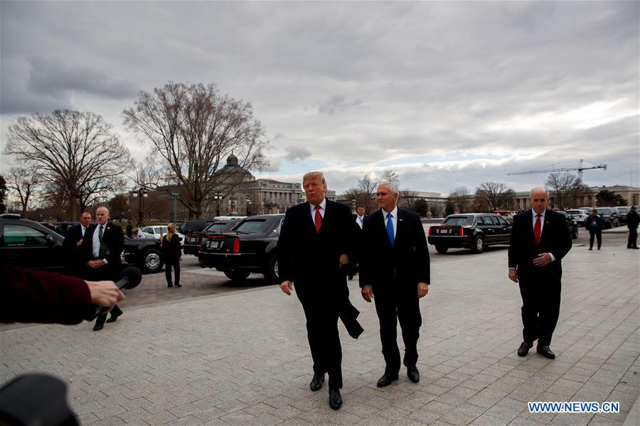 U.S.-WASHINGTON D.C.-TRUMP-SENATE REPUBLICAN POLICY LUNCH