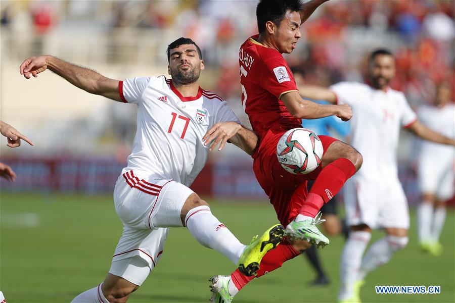 (SP)UAE-ABU DHABI-SOCCER-AFC ASIAN CUP 2019-GROUP D-VIETNAM VS IRAN