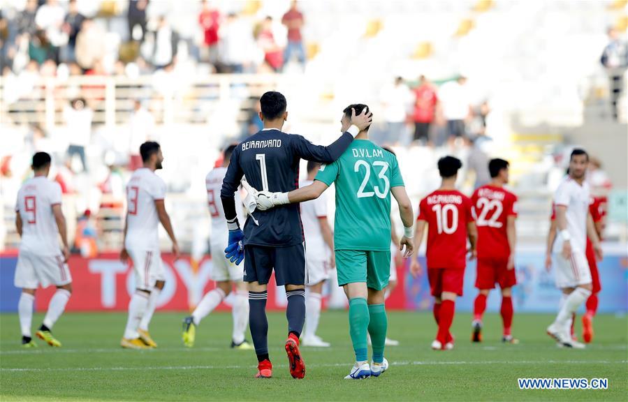 (SP)UAE-ABU DHABI-SOCCER-AFC ASIAN CUP 2019-GROUP D-VIETNAM VS IRAN