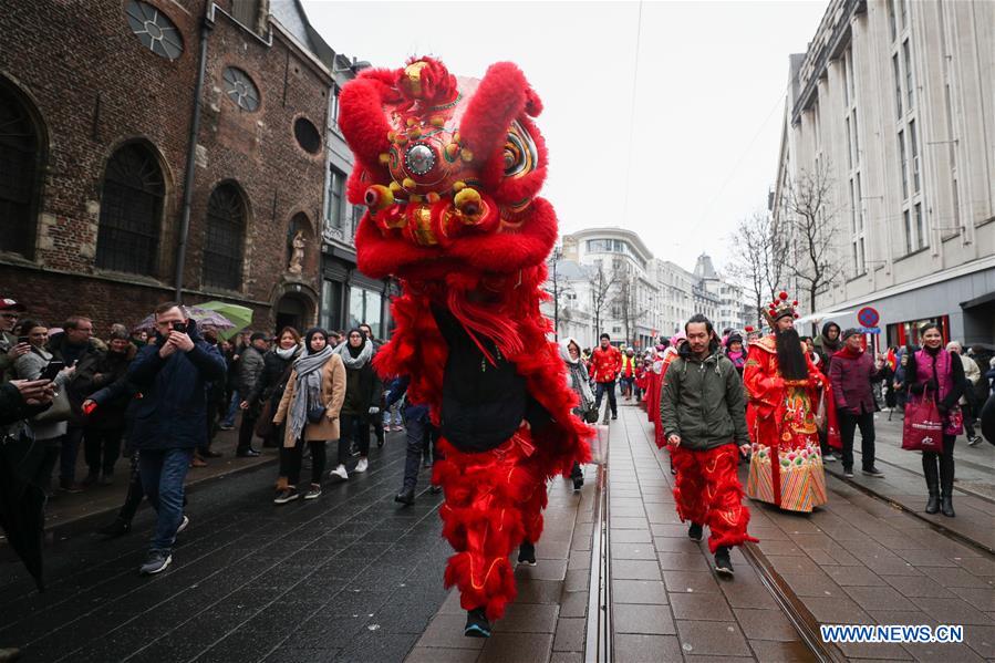 BELGIUM-ANTWERP-CHINESE LUNAR NEW YEAR-PARADE