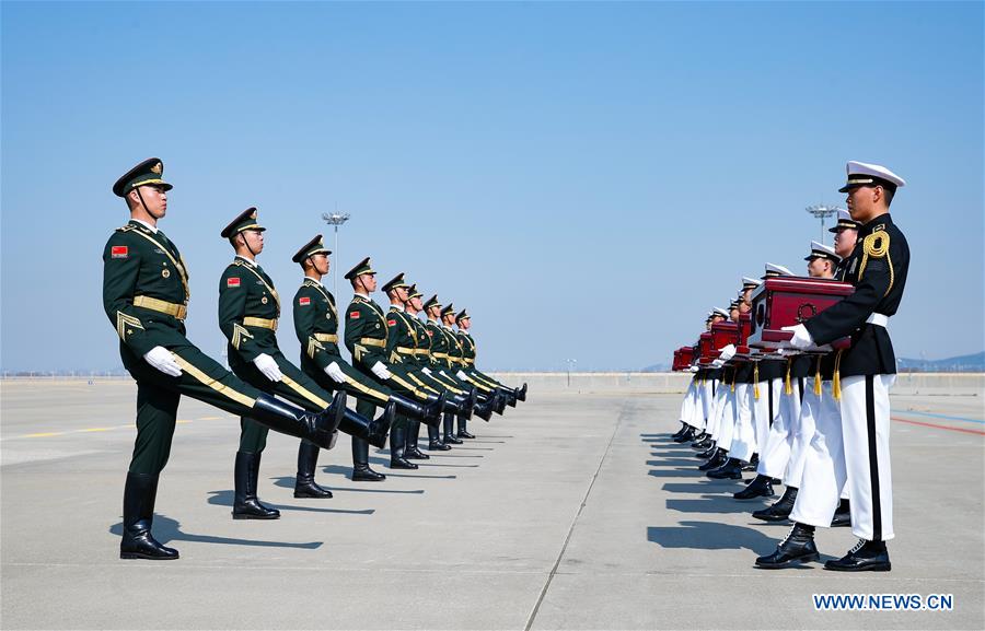 SOUTH KOREA-INCHEON-CHINESE MARTYRS' REMAINS-TRANSFER