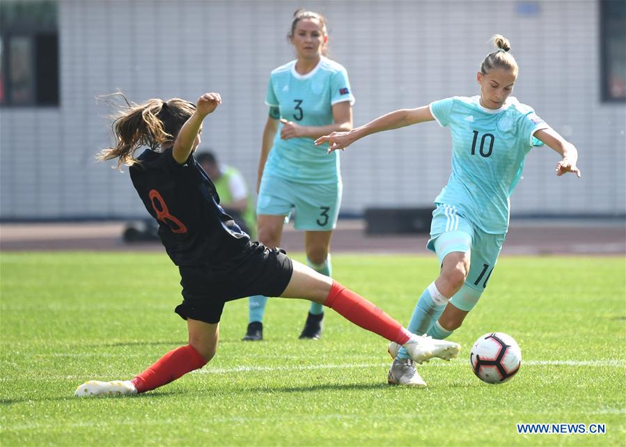 (SP)CHINA-WUHAN-FOOTBALL-INTERNATIONAL WOMEN'S FOOTBALL TOURNAMENT WUHAN 2019-3RD PLACE FINAL-RUSSIA VS CROATIA