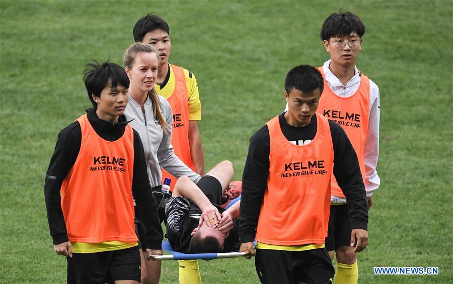 (SP)CHINA-CHENGDU-FOOTBALL-PANDA CUP INTERNATIONAL YOUTH TOURNAMENT-NZL U18 VS THA U18 (CN)