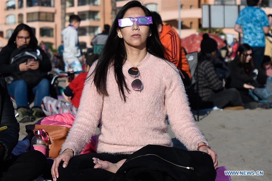 CHILE-LA SERENA-SOLAR ECLIPSE