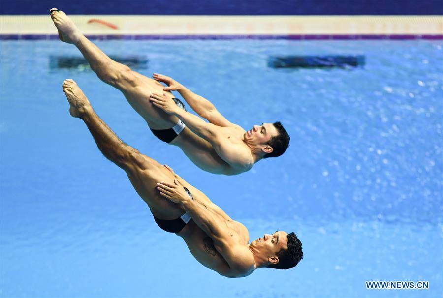 (SP)SOUTH KOREA-GWANGJU-FINA WORLD CHAMPIONSHIPS-DIVING-MEN'S 3M SPRINGBOARD SYNCHRONISED