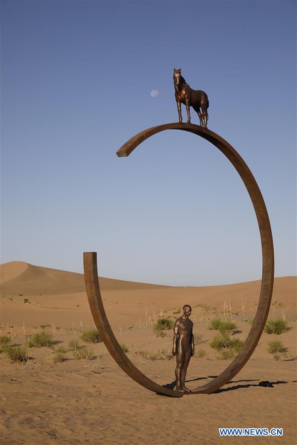 CHINA-GANSU-SCULPTURE-DESERT (CN)