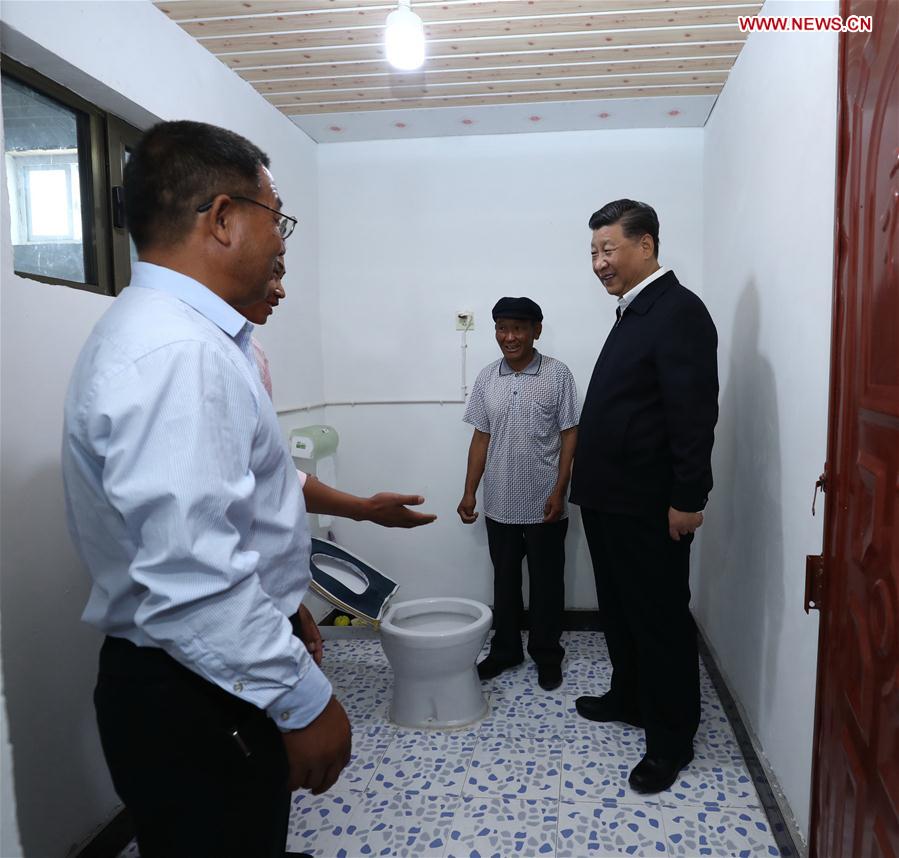 CHINA-GANSU-WUWEI-XI JINPING-INSPECTION (CN)