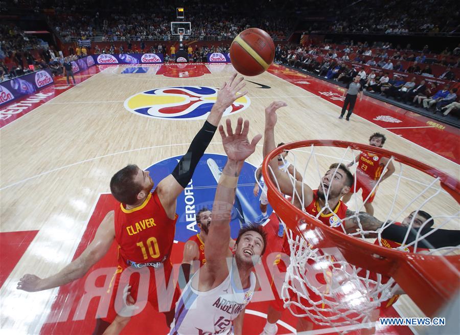 (SP)CHINA-BEIJING-BASKETBALL-FIBA WORLD CUP-ESP VS ARG (CN)