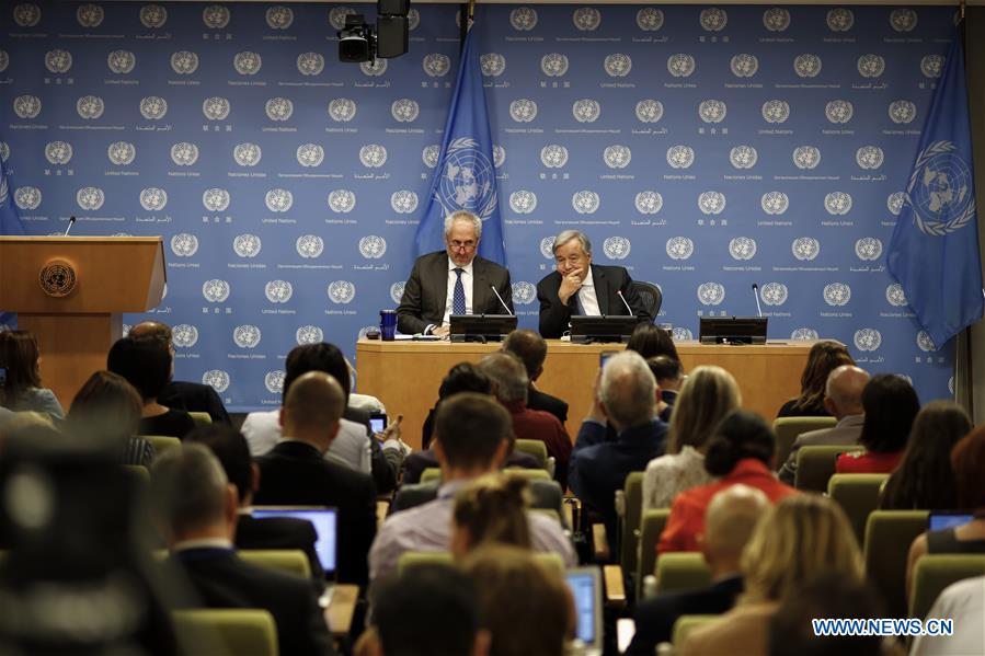 UN-GENERAL ASSEMBLY-GUTERRES-PRESS CONFERENCE