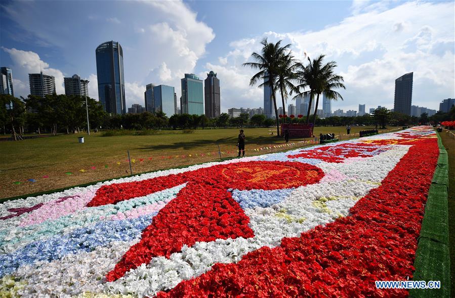 CHINA-HAINAN-HAIKOU-FLOWER CARPET (CN)