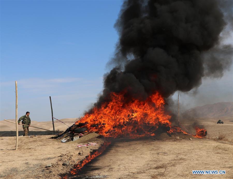 AFGHANISTAN-SEIZED DRUGS