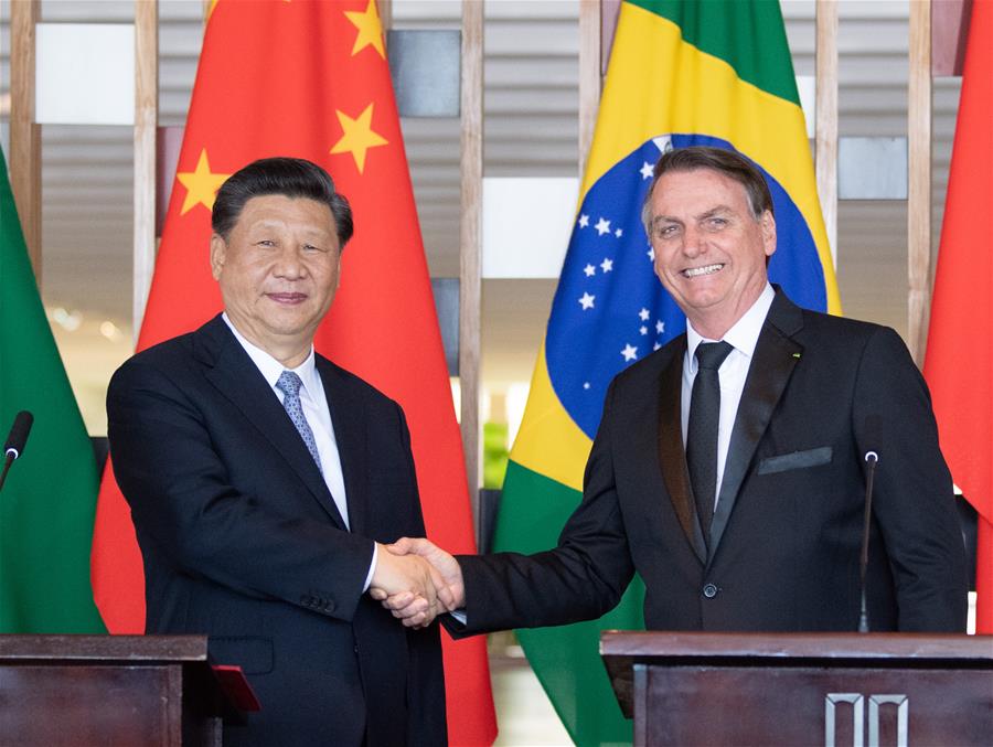 BRAZIL-BRASILIA-XI JINPING-BRAZILIAN PRESIDENT-TALKS