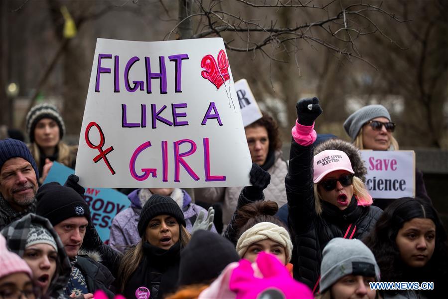 U.S.-NEW YORK-WOMEN'S MARCH