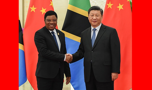 Xi meets Tanzanian prime minister